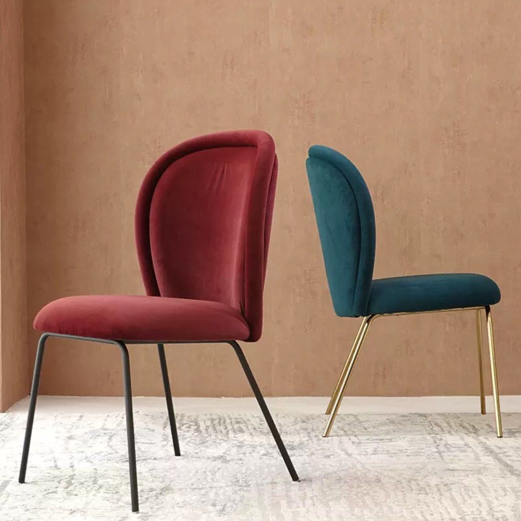 HENRY Modern Velvet Dining Chair - Radical Homes Singapore