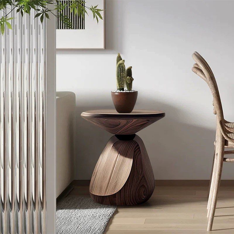 COREAN Modern Solid Wood Side Table - Radical Homes Singapore
