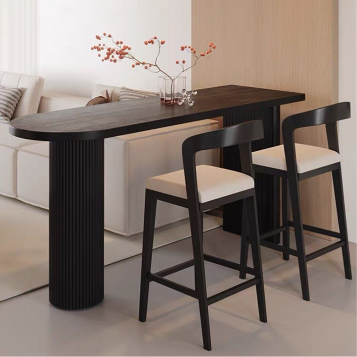 GINZA Modern Solid Wood Bar Table & Stools - Radical Homes Singapore