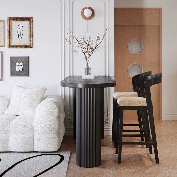 GINZA Modern Solid Wood Bar Table & Stools - Radical Homes Singapore