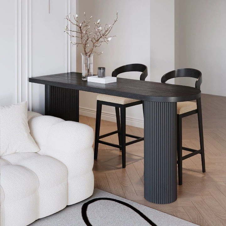 GINZA Modern Solid Wood Bar Table & Stools - Radical Homes Singapore