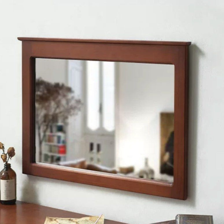 COSALZ Rustic Solid Wood Wall Mirror - Radical Homes Singapore