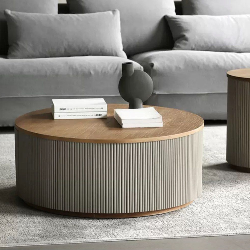 FRANCIS Modern Fluted Coffee Table - Radical Homes Singapore