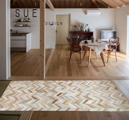 VARETHIEL Modern Cowhide Rug - Cassa Haus Singapore