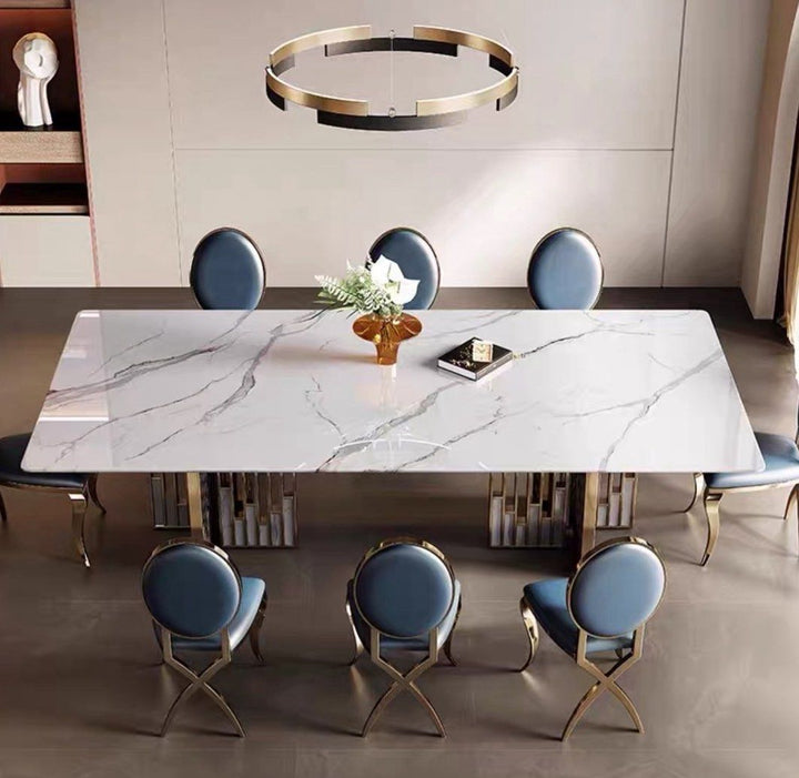 FLORIAN Modern Marble Dining Table - Radical Homes Singapore