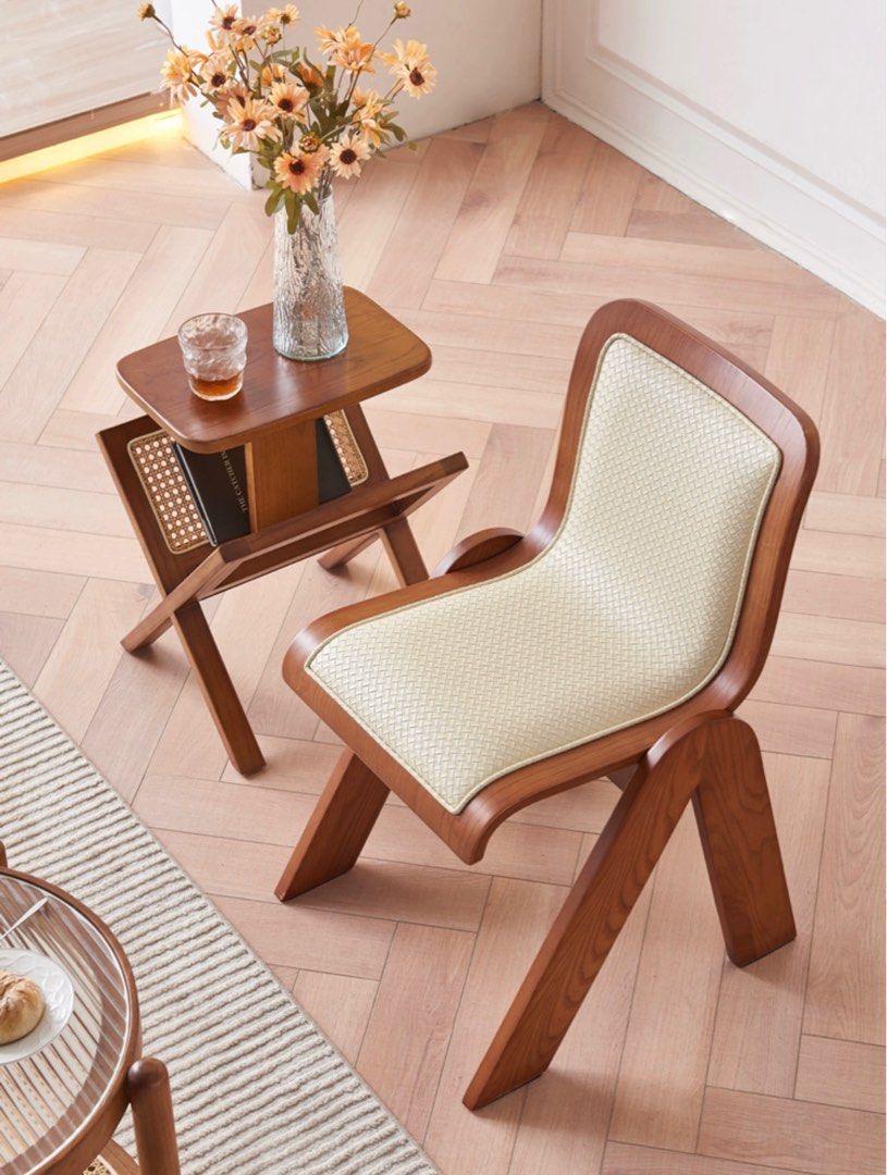 KALLARK Modern Leather Dining Chair - Radical Homes Singapore