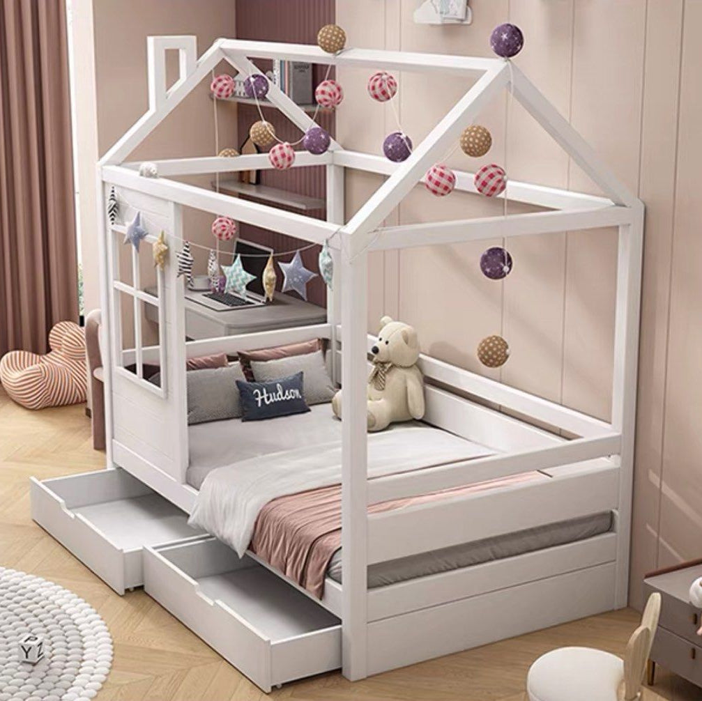 COVEN Modern Kids Storage Bedframe - Radical Homes Singapore