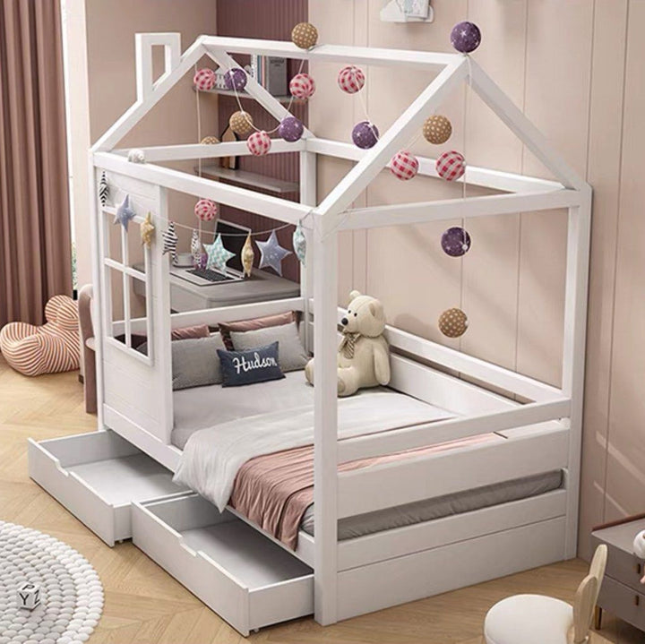 COVEN Modern Kids Storage Bedframe - Radical Homes Singapore