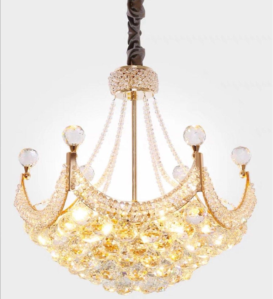 DAIMON Modern Crystal Chandelier - Radical Homes Singapore