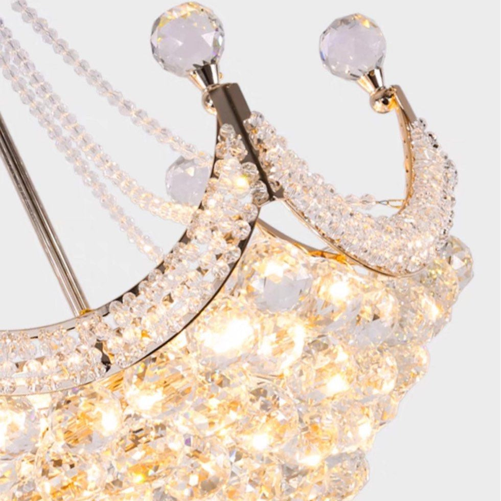 DAIMON Modern Crystal Chandelier - Radical Homes Singapore
