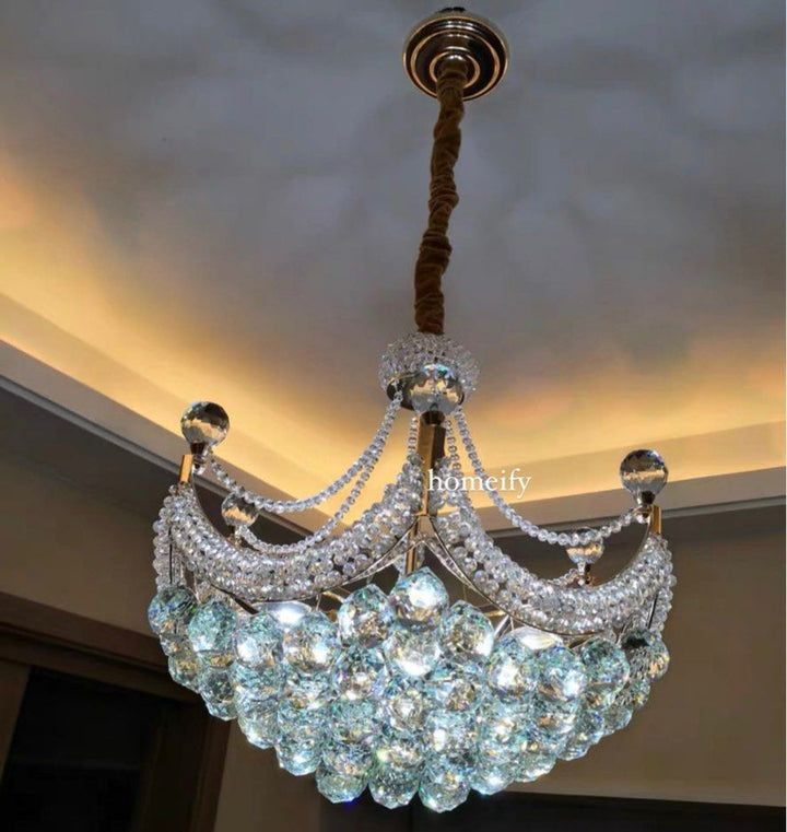 DAIMON Modern Crystal Chandelier - Radical Homes Singapore