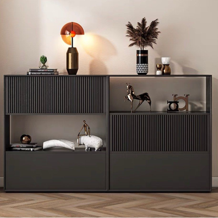 HUTTON Japandi Shelving Cabinet - Radical Homes Singapore
