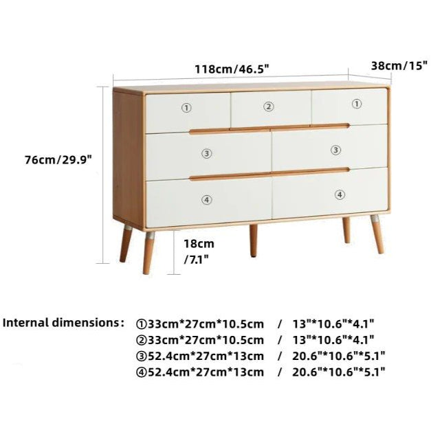 DOLEN 7 Drawer Dresser - Radical Homes Singapore