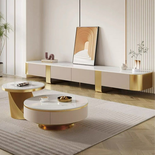 BEROVAN Modern Sintered Stone TV Console - Cassa Haus Singapore