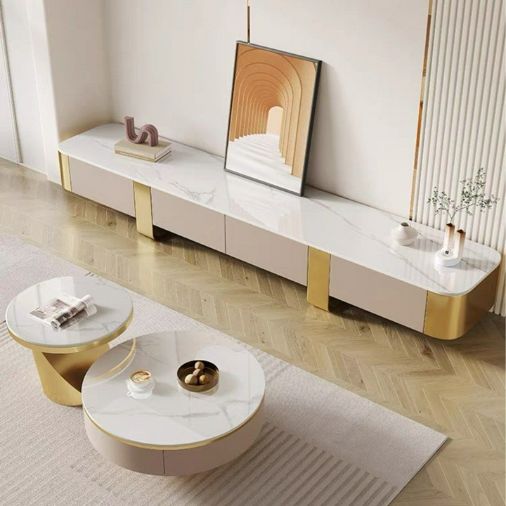 BEROVAN Modern Sintered Stone TV Console