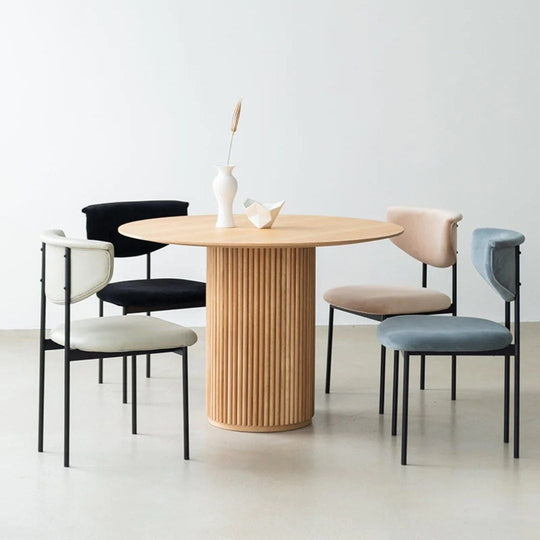 BISTRO Solid Wood Round Dining Table - Cassa Haus Singapore