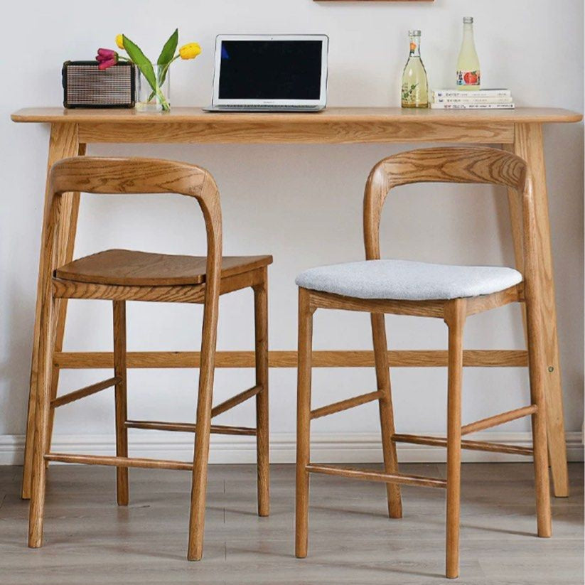 KALDEIF Wood Bar Stool - Radical Homes Singapore
