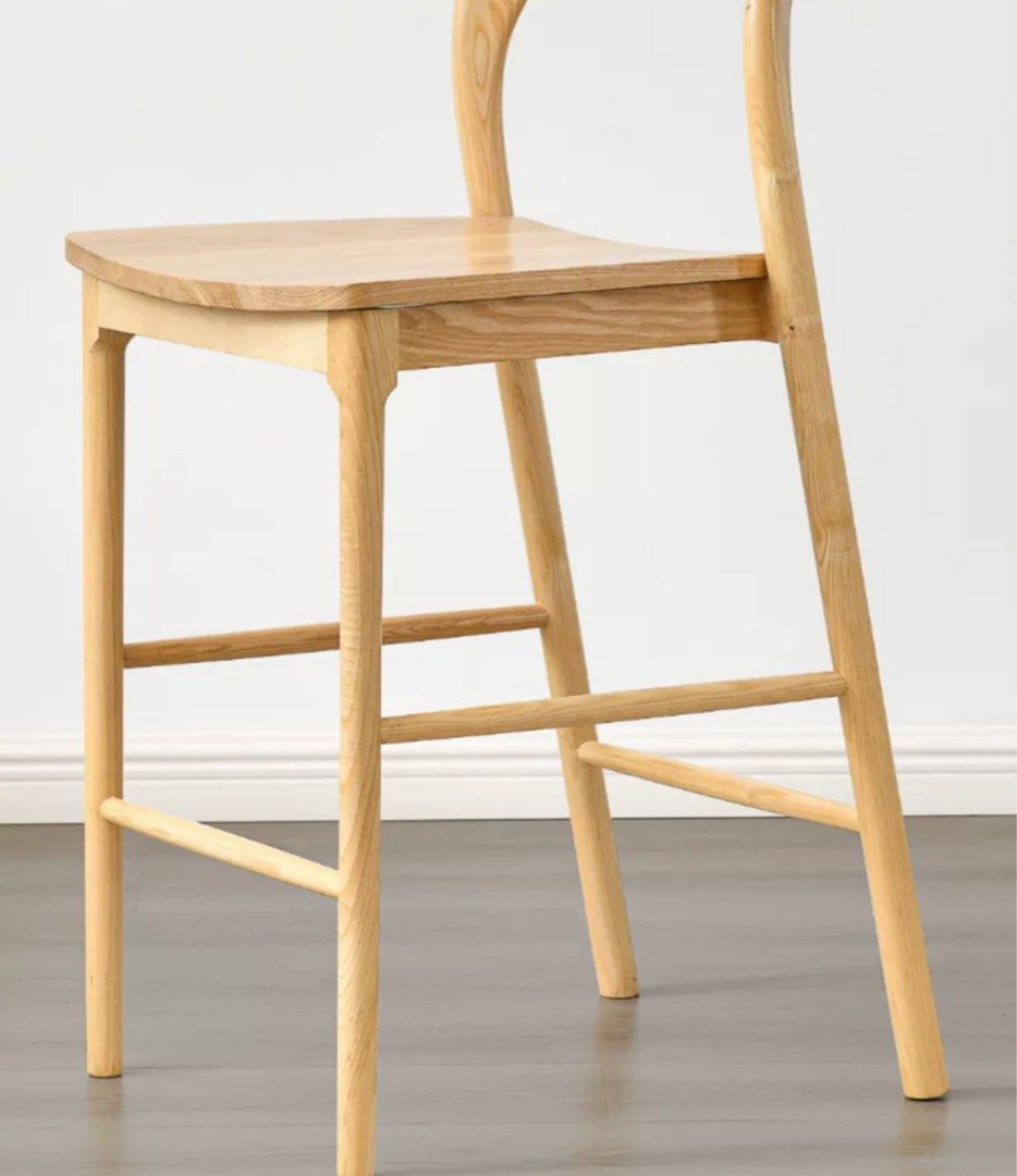 KALDEIF Wood Bar Stool - Radical Homes Singapore