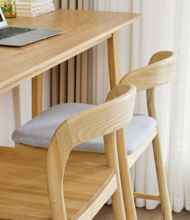 KALDEIF Wood Bar Stool - Radical Homes Singapore