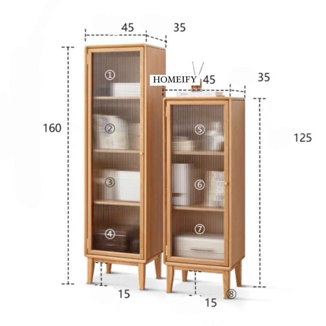 DARBY Solid Wood Cabinet - Radical Homes Singapore
