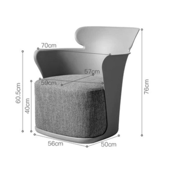 MAREN Tufted Designer Armchair - Radical Homes Singapore