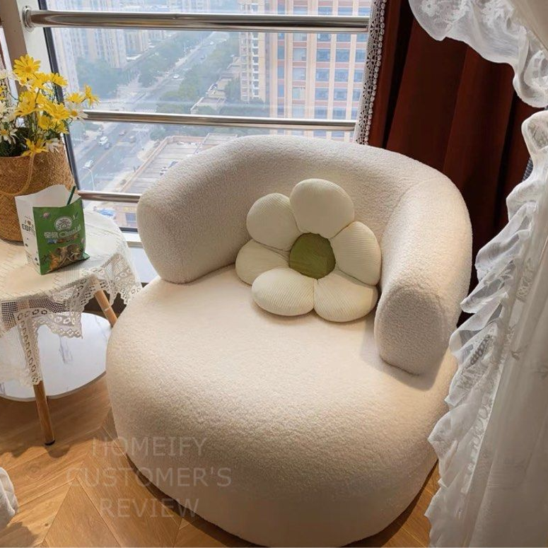 SIENNA Modern Boucle Lounge Chair - Radical Homes Singapore