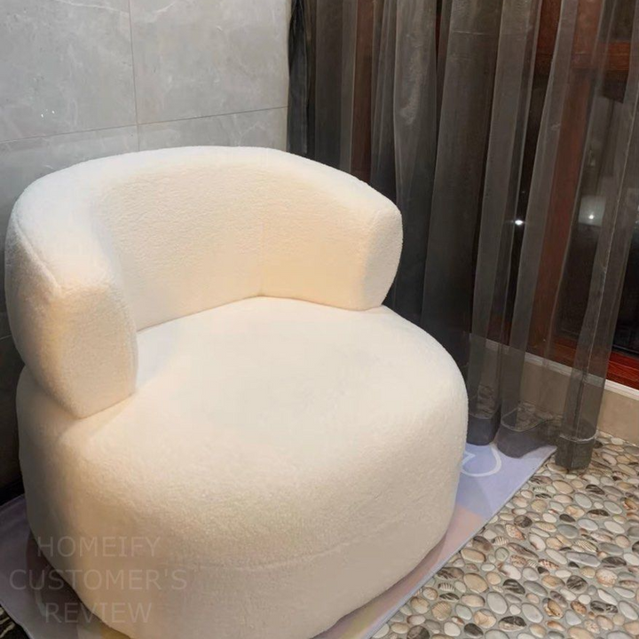 SIENNA Modern Boucle Lounge Chair - Radical Homes Singapore