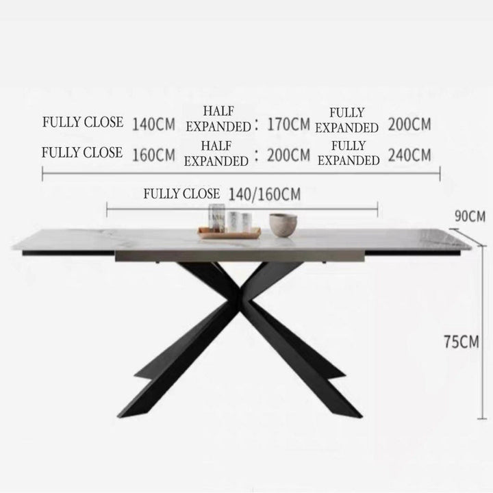 KRASNIQI Modern Extendable Dining Table - Radical Homes Singapore