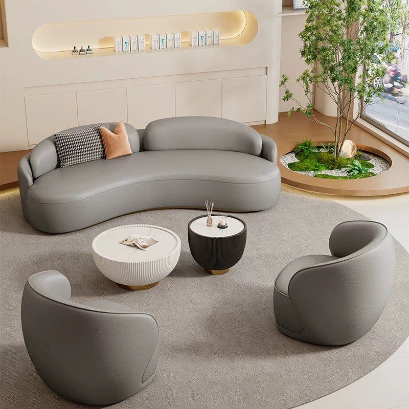 DAUNE Modern Leather Sofa - Radical Homes Singapore