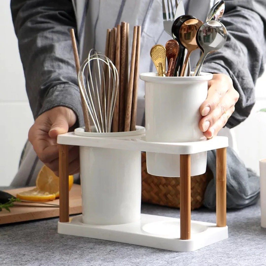 DAZY Ceramic Utensil Holder - Radical Homes Singapore