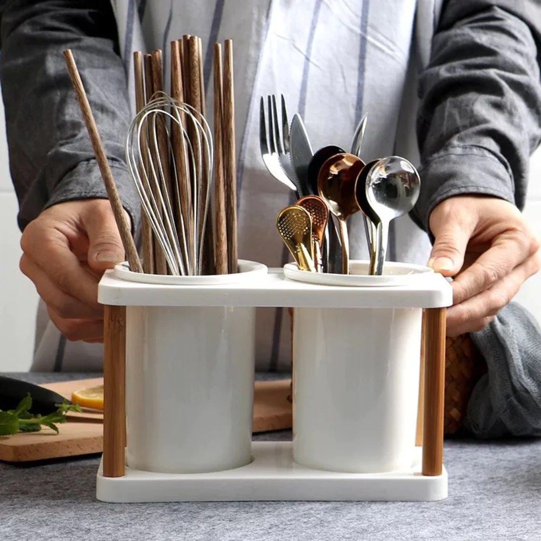 DAZY Ceramic Utensil Holder - Radical Homes Singapore