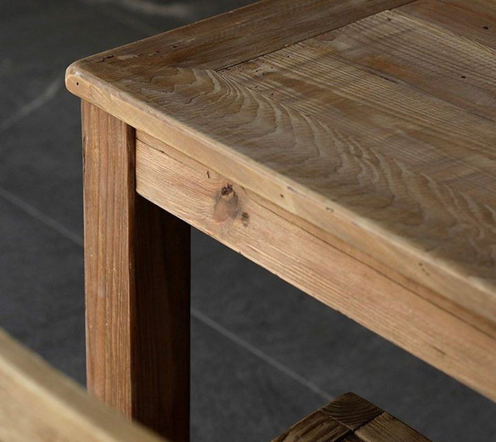 BARRETT Rustic Solid Wood Table - Radical Homes Singapore