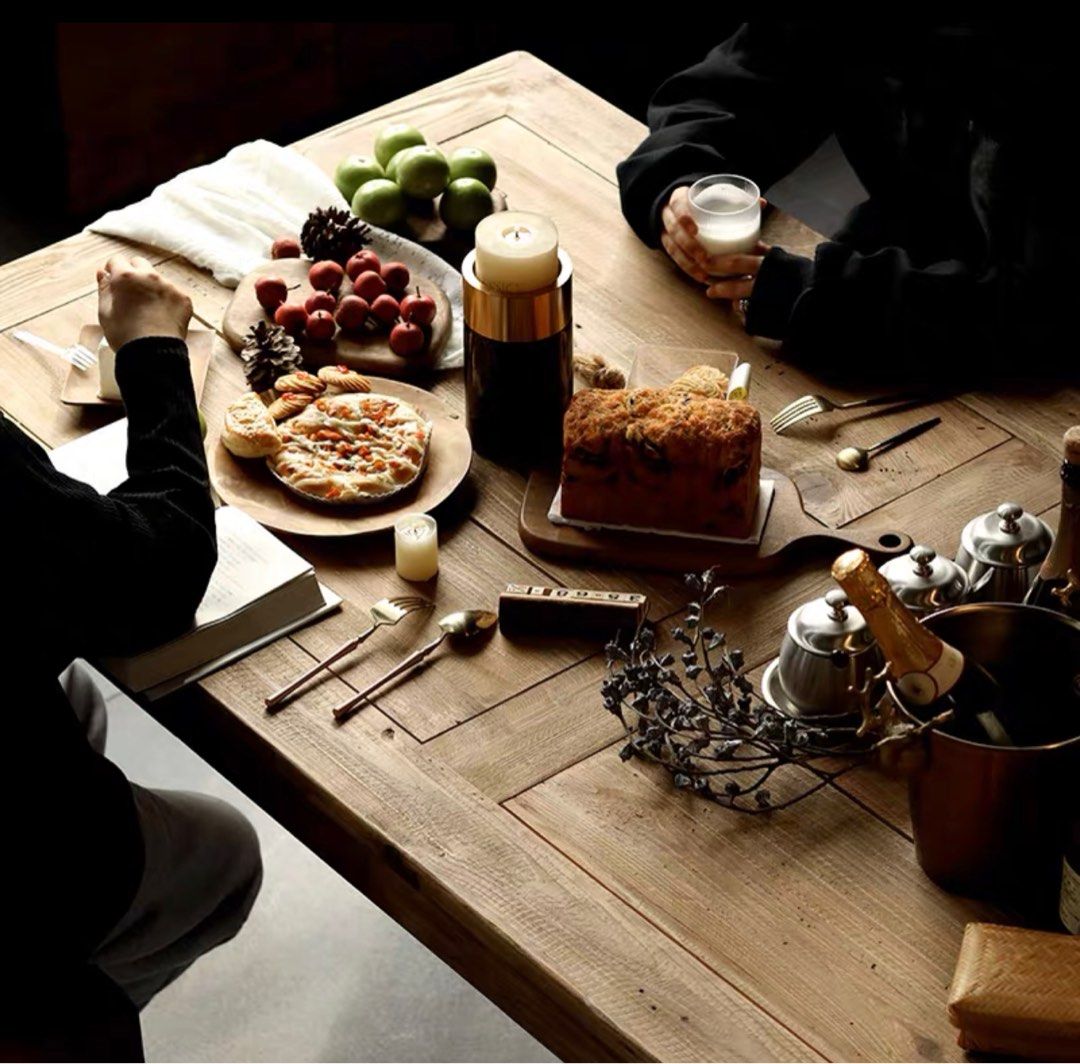 DONVIR Rustic Solid Wood Table