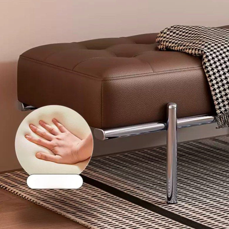 ARLA Modern Leather Bench - Radical Homes Singapore