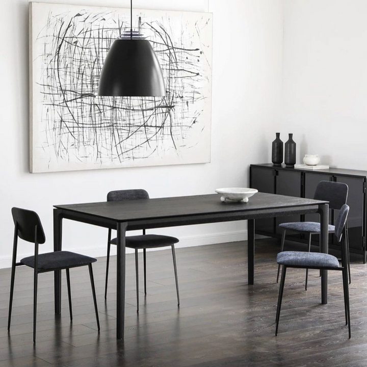 CLYDE Black Dining Table - Radical Homes Singapore