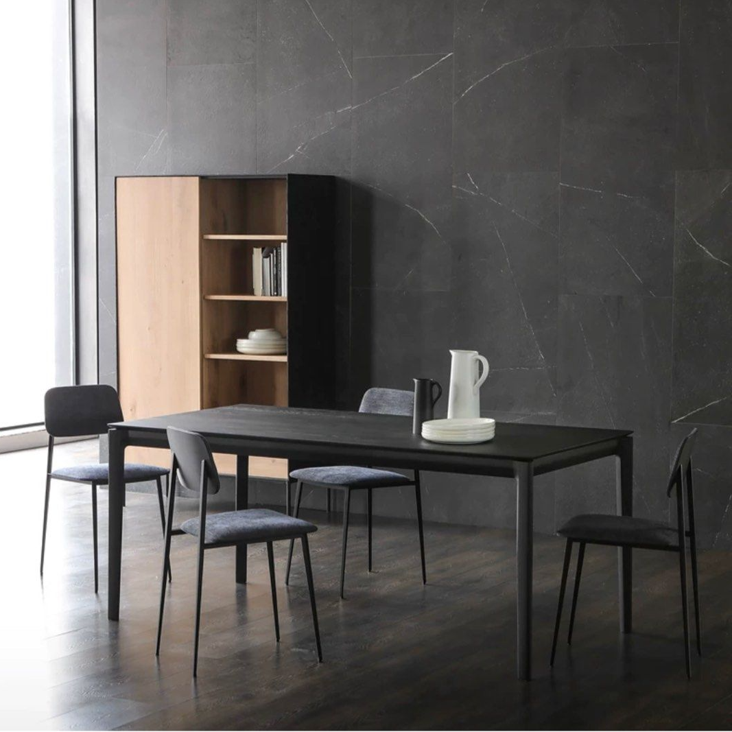 CLYDE Black Dining Table - Radical Homes Singapore
