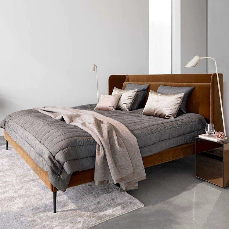 DEGOL Luxury Velvet Bedframe - Radical Homes Singapore