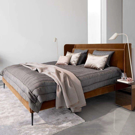 SAVERO Luxury Velvet Bedframe - Cassa Haus Singapore