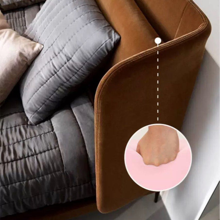 DEGOL Luxury Velvet Bedframe - Radical Homes Singapore
