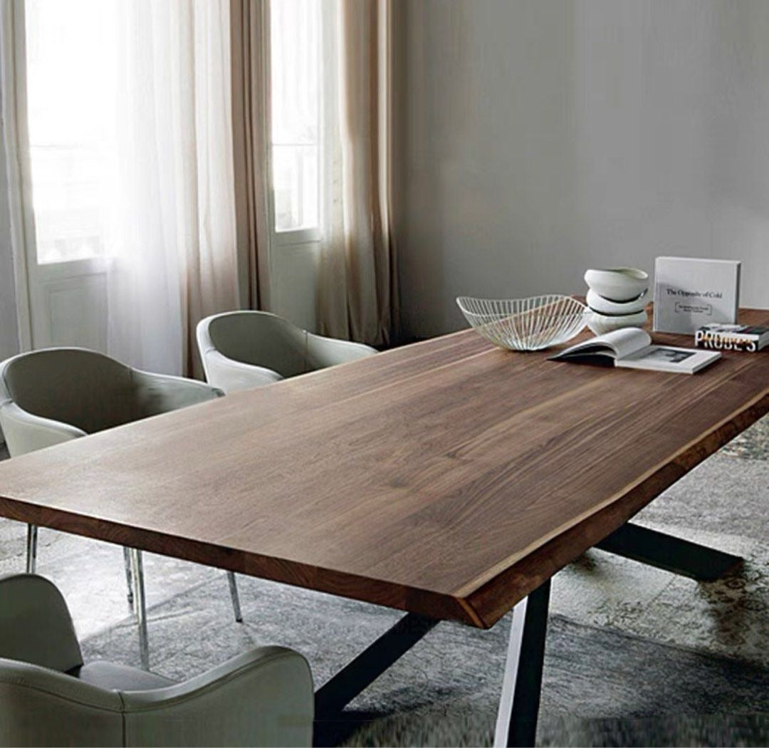 BALTAZAR Modern Solid Wood Dining Table - Radical Homes Singapore