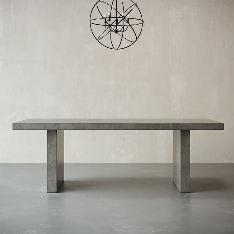 ZANDRA Industrial Concrete Dining Table - Radical Homes Singapore