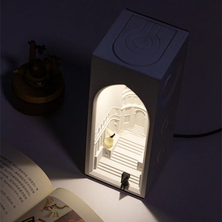 DEMORI Castle Concrete Night Light - Radical Homes Singapore