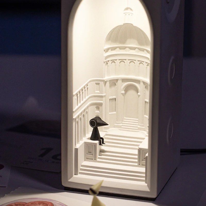 DEMORI Castle Concrete Night Light - Radical Homes Singapore