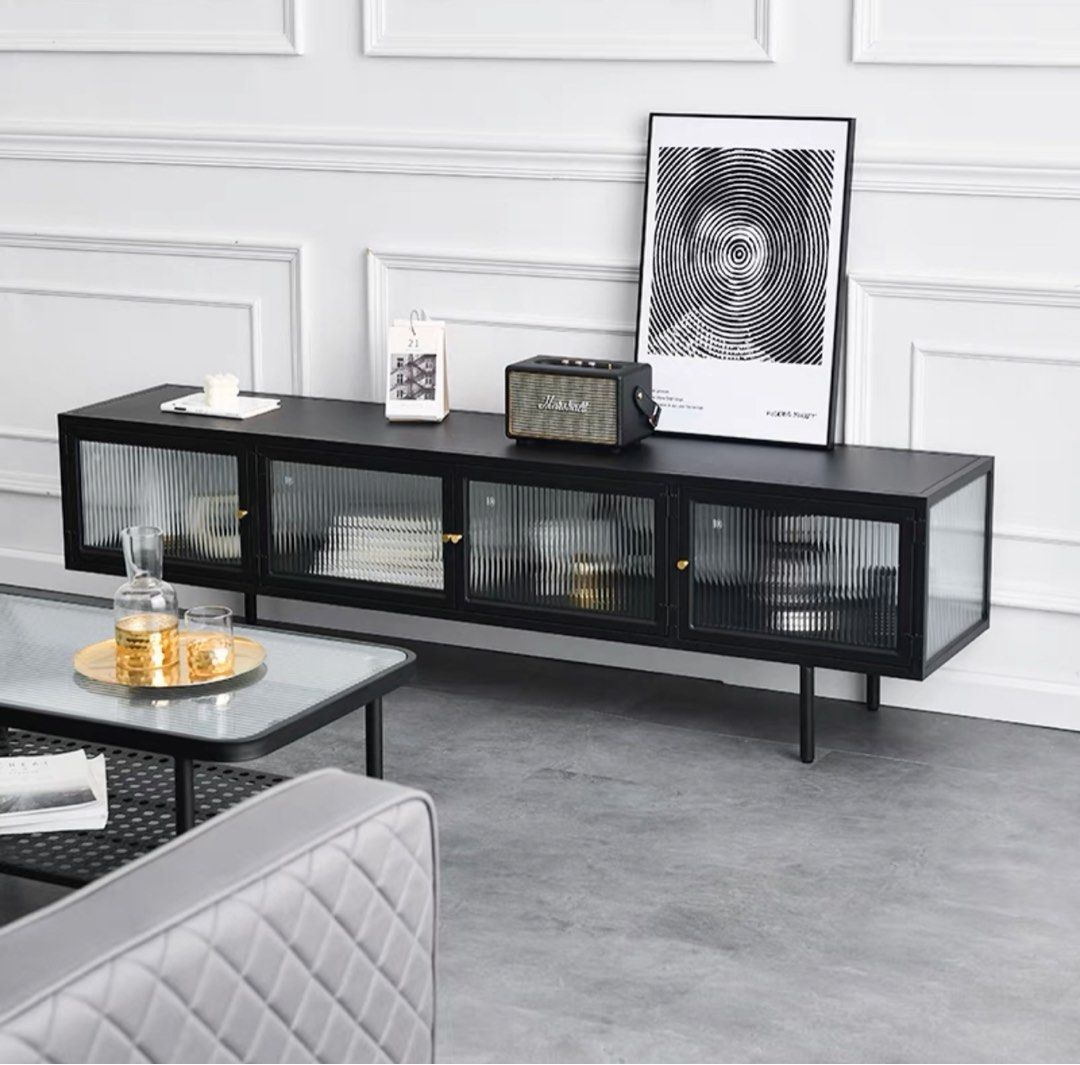 XERAVO Modern Glass TV Console - Cassa Haus Singapore