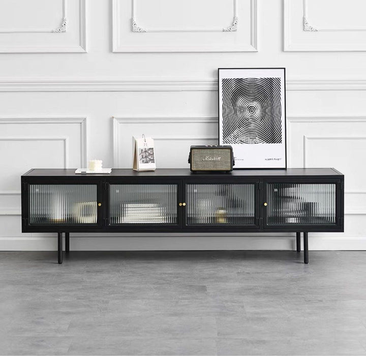 XERAVO Modern Glass TV Console - Cassa Haus Singapore