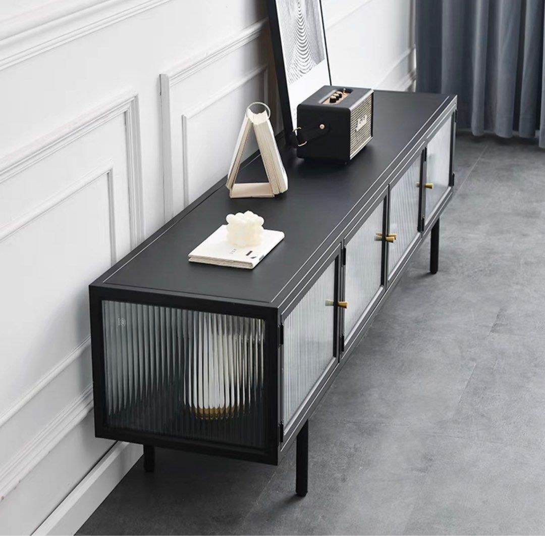 XERAVO Modern Glass TV Console - Cassa Haus Singapore