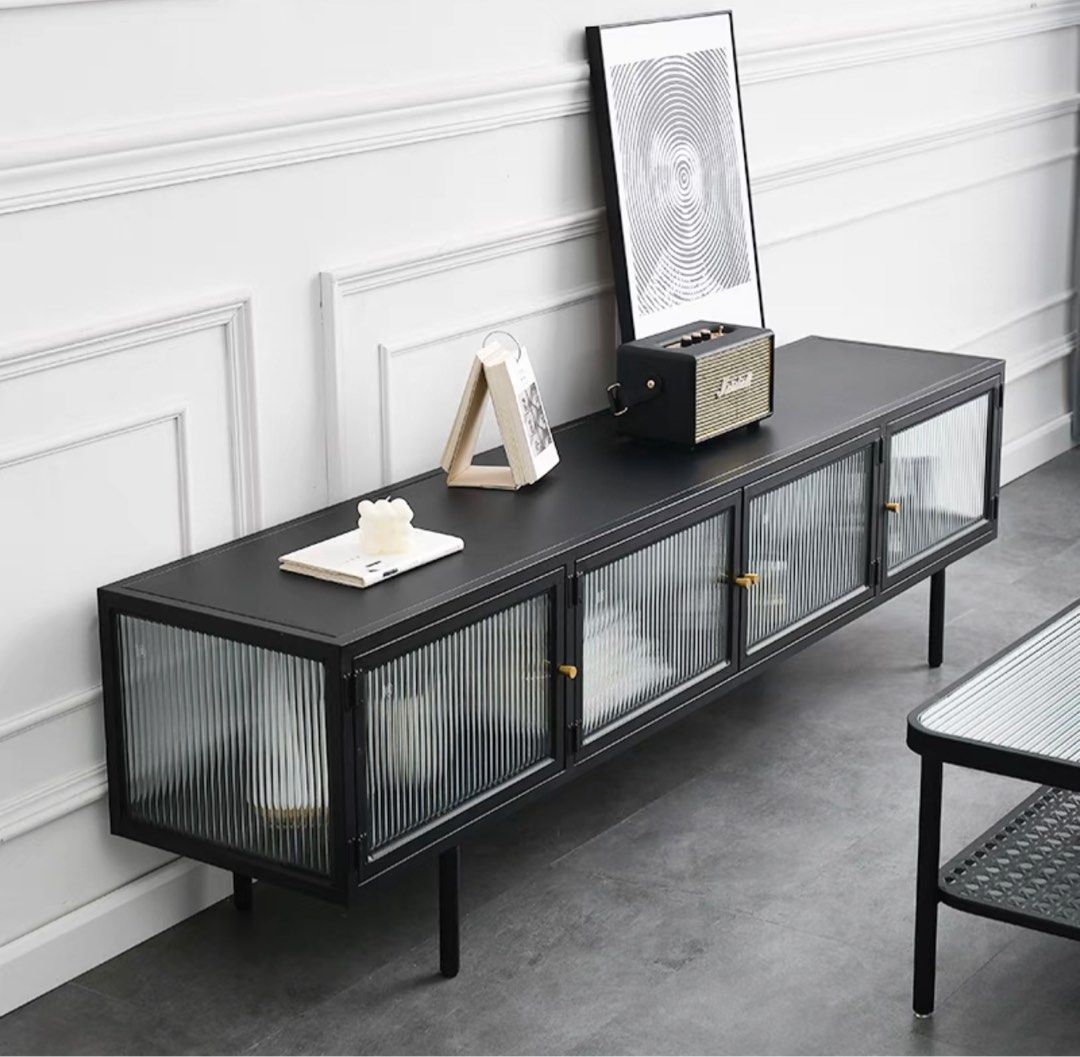 XERAVO Modern Glass TV Console - Cassa Haus Singapore