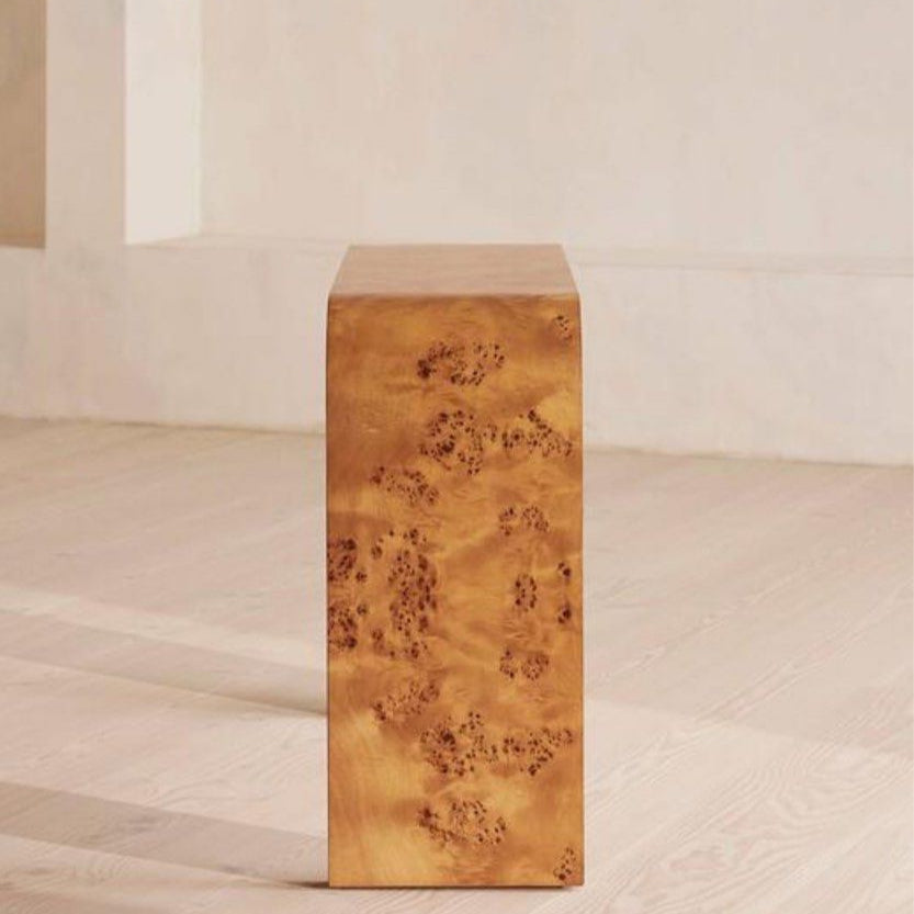 BURLORA Contemporary Mappa Burl Console Table - Cassa Haus Singapore