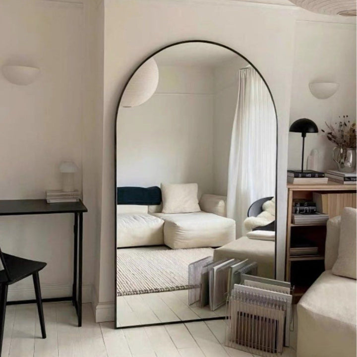 DENPEY Modern Wide Arch Mirror - Radical Homes Singapore