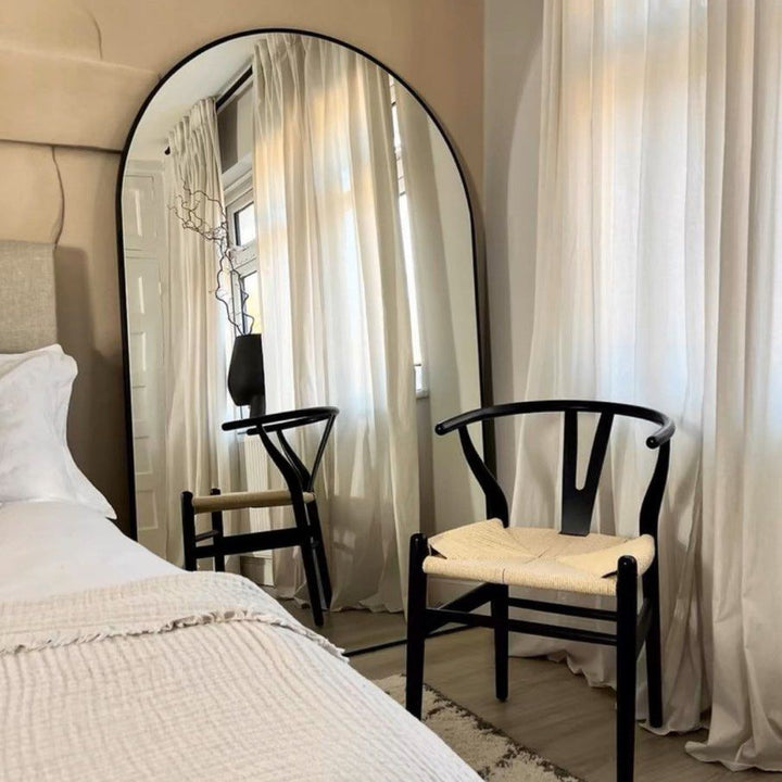 DENPEY Modern Wide Arch Mirror - Radical Homes Singapore
